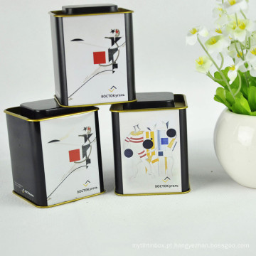 2017 New Product Customized Logo Square Tea Tin Box